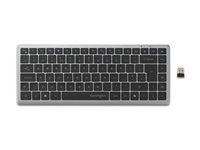 Kensington KB435 EQ - keyboard - multi-device, rechargeable compact - QWERTY - UK - space grey Input Device