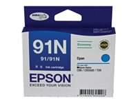 Epson 91/91N Low Cost cyan original ink Product shot Front 76350