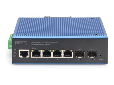 DIGITUS Switch 4+2 -Port L2 managed Gigabit Ethernet