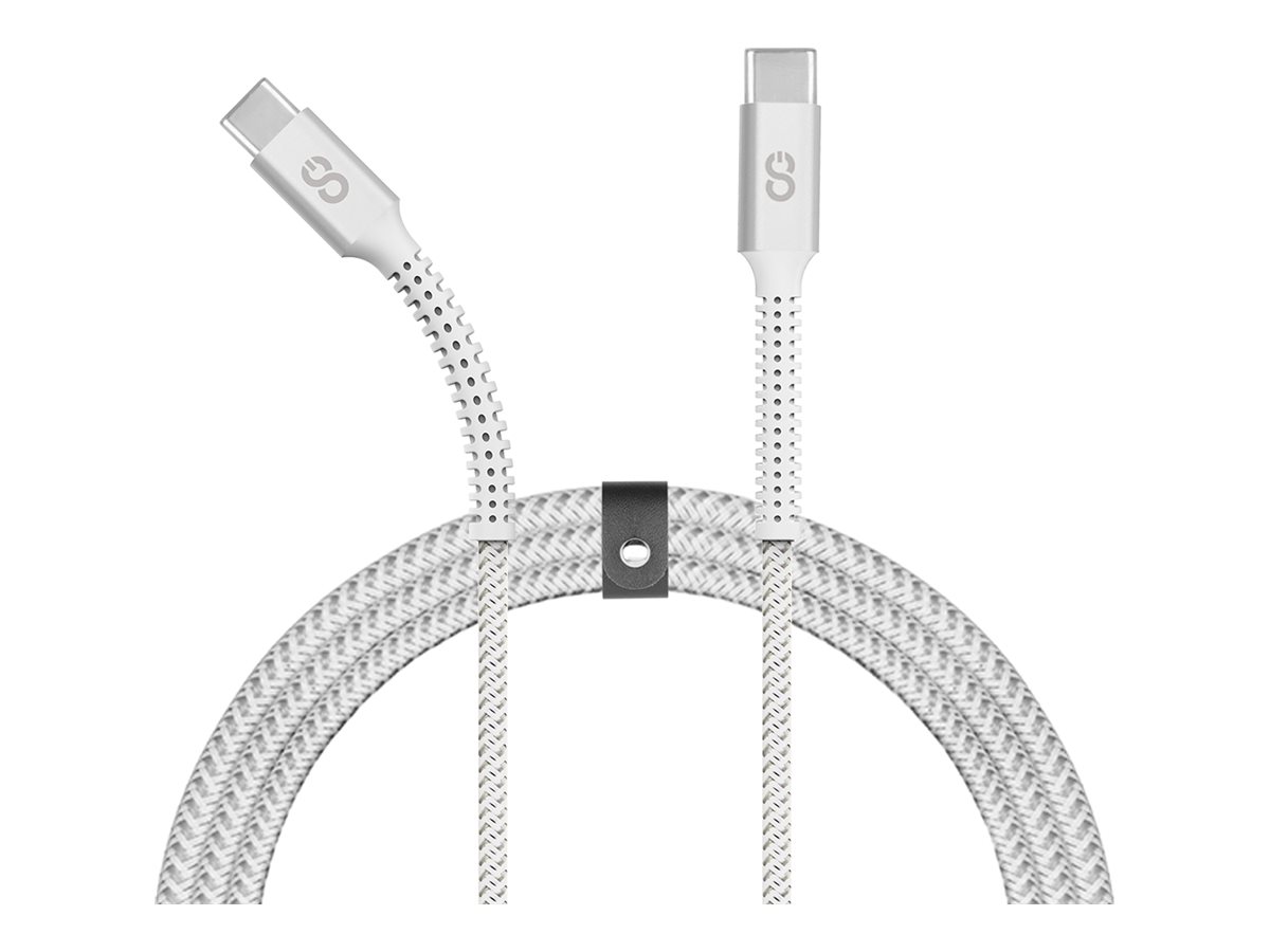 LOGiiX Piston Connect Armour+ USB-C to USB-C Charging Cable - 3m - White