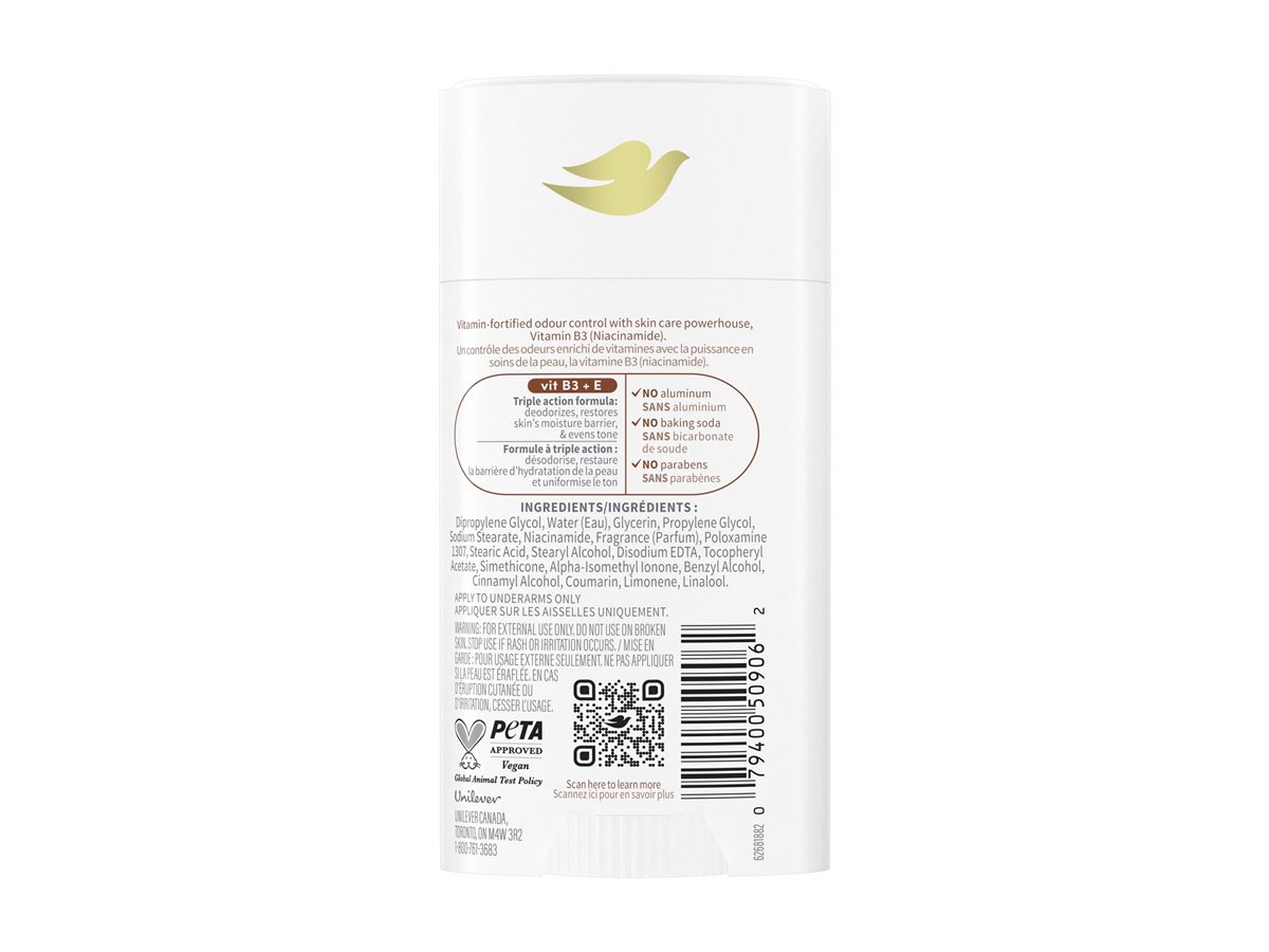 Dove Vitamin Care + Deodorant - Coconut & Shea Butter - 74g