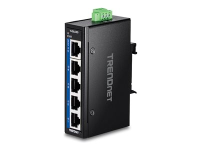 TRENDnet 5-Port Industrial Gigabit DIN-Rail Mini Switch