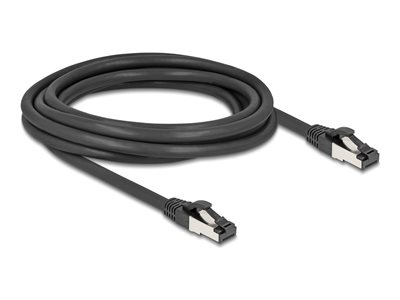 DELOCK RJ45 Netzwerkkabel Cat.8.1 S/FTP 3m-40Gbps schwarz Netzwerkkabel