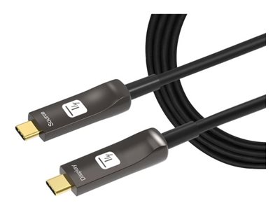 8059018367607 - Techly Aktiv USB-C AOC Glasfaserkabel 4k -- 10m