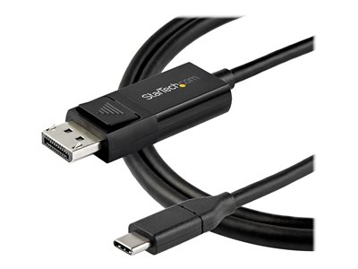 Product  StarTech.com 6ft/2m USB C to DisplayPort 1.4 Cable 8K 60Hz/4K,  Bidirectional DP to USB-C or USB-C to DP Reversible Video Adapter Cable,  HBR3/HDR/DSC, USB Type C/Thunderbolt 3 Monitor Cable 