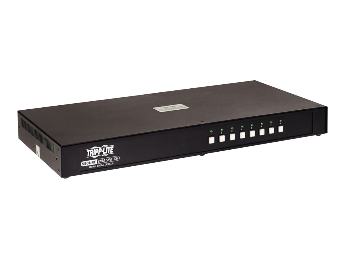 Tripp Lite Secure KVM Switch 8-Port Single-Monitor DisplayPort 4K NIAP CAC