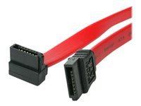 StarTech.com Câble SATA Serial ATA - 46 cm - 18 pouces - Rouge - 1 Connecteur Angle Droit Coudé - 2x SATA Receptacle