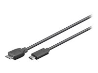 goobay USB 3.0/ USB 3.1 USB Type-C kabel 1m Sort