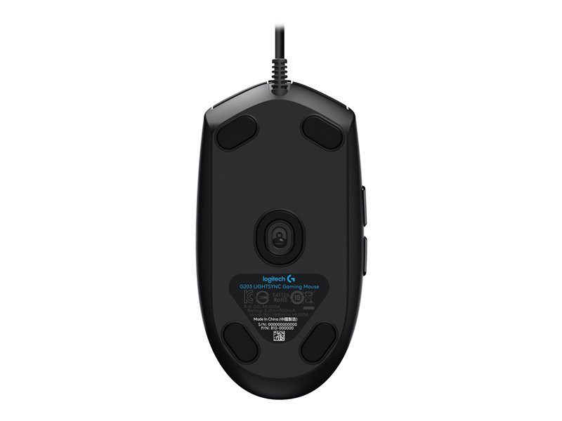 LOGI G203 LIGHTSYNC Gaming Mouse Black