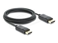 Delock DisplayPort kabel 1m Sort