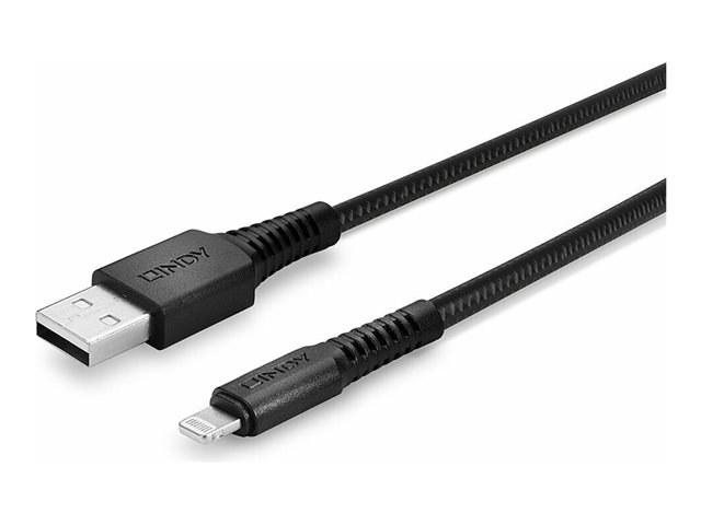 LINDY 1m Reinf. USB Type A to Lightning