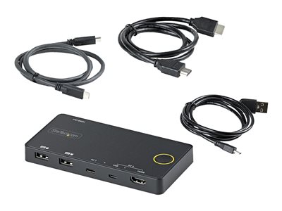 StarTech.com Switch KVM Hybride 2 Ports USB-A + HDMI & USB-C