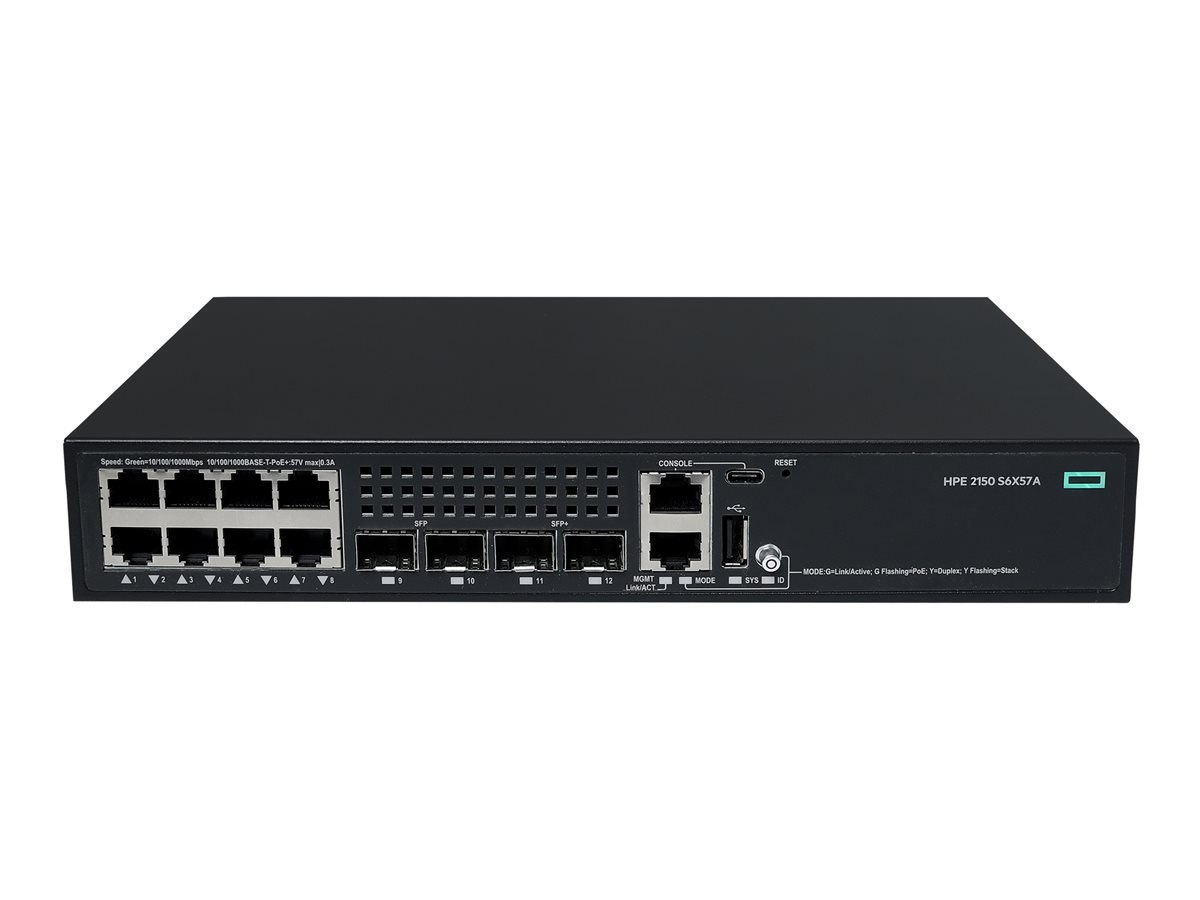 HPE NETWORKING CW 2150 8P 10M/100M/1G POE+ 2P SFP 1G 2P SF – Hewlett Packard Enterprise