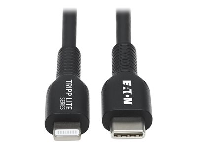 Eaton Tripp Lite Series USB-C to Lightning Sync/Charge Cable (M/M), MFi Certified, Black, 2 m (6.6 ft.)