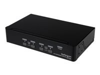 StarTech.com Switch KVM DisplayPort à 4 ports - Hub USB et partage audio - 2560 x 1600