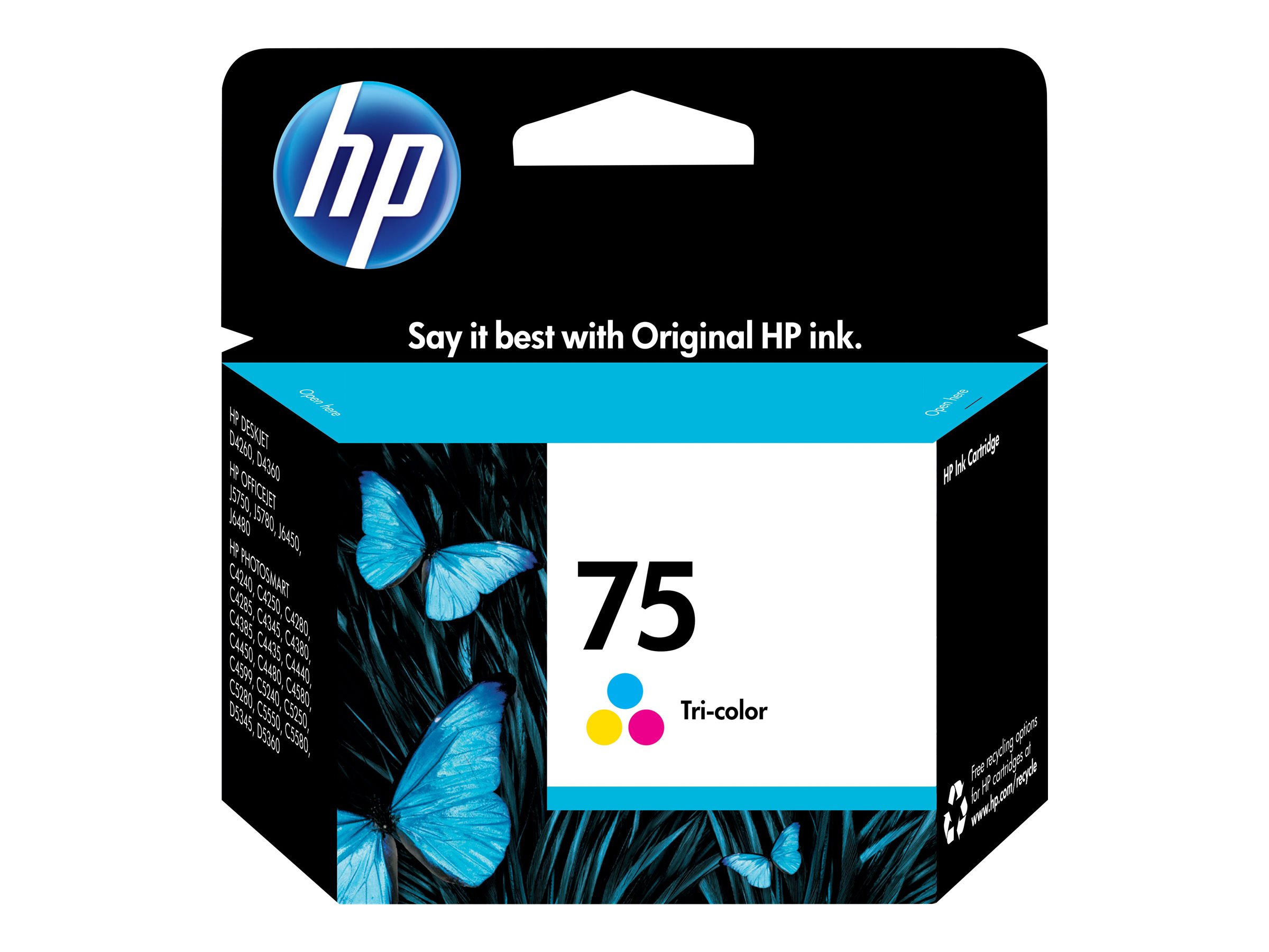 HP 75 - Color (cyan, magenta, yellow)