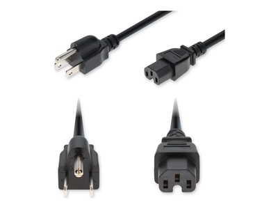 AddOn - Power cable - NEMA 5-15P to IEC 60320 C15