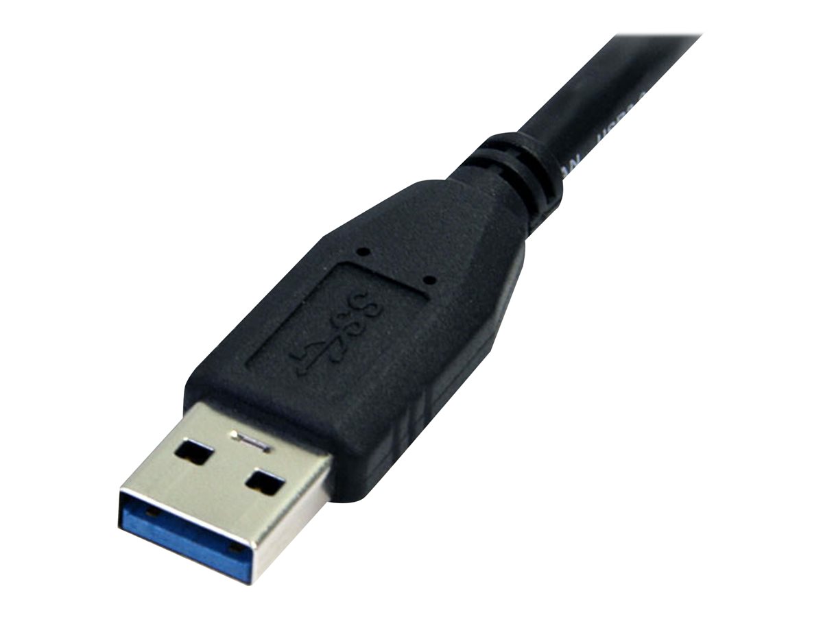 StarTech.com 0.5m (1.5ft) Black SuperSpeed USB 3.0 Cable A to Micro B - USB 3.0 Micro B Cable - 1x USB 3 A (M), 1x USB 3 Micro B (M) 50cm (USB3AUB50CMB) - kabel USB - Micro-USB typu B do USB typ A - 50 cm