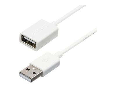 StarTech.com 1m White USB 2.0 Extension Cable Cord