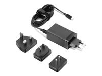 Lenovo 65W USB-C Travel Adapter - Power adapter - AC 100-240 V - 65 watt - black - for ThinkPad T16 Gen 4 21QN