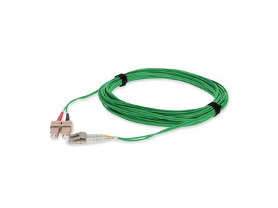1M SC/LC M/M GREEN OM4 DUPLEX OFNR-RISER TAA FIBER PATCH CABLE