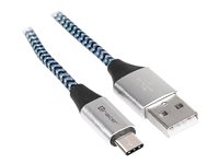 Tracer USB 2.0 USB Type-C kabel 1m Sort Blå