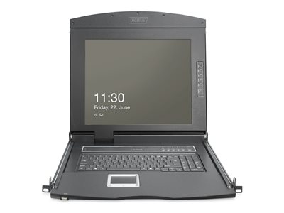 DIGITUS Modulare Kons mit 48,26cm TFT GE KVM