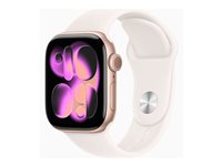 Apple Watch Series 11 (GPS + Cellular) 42 mm Pink Fløde SmartWatch