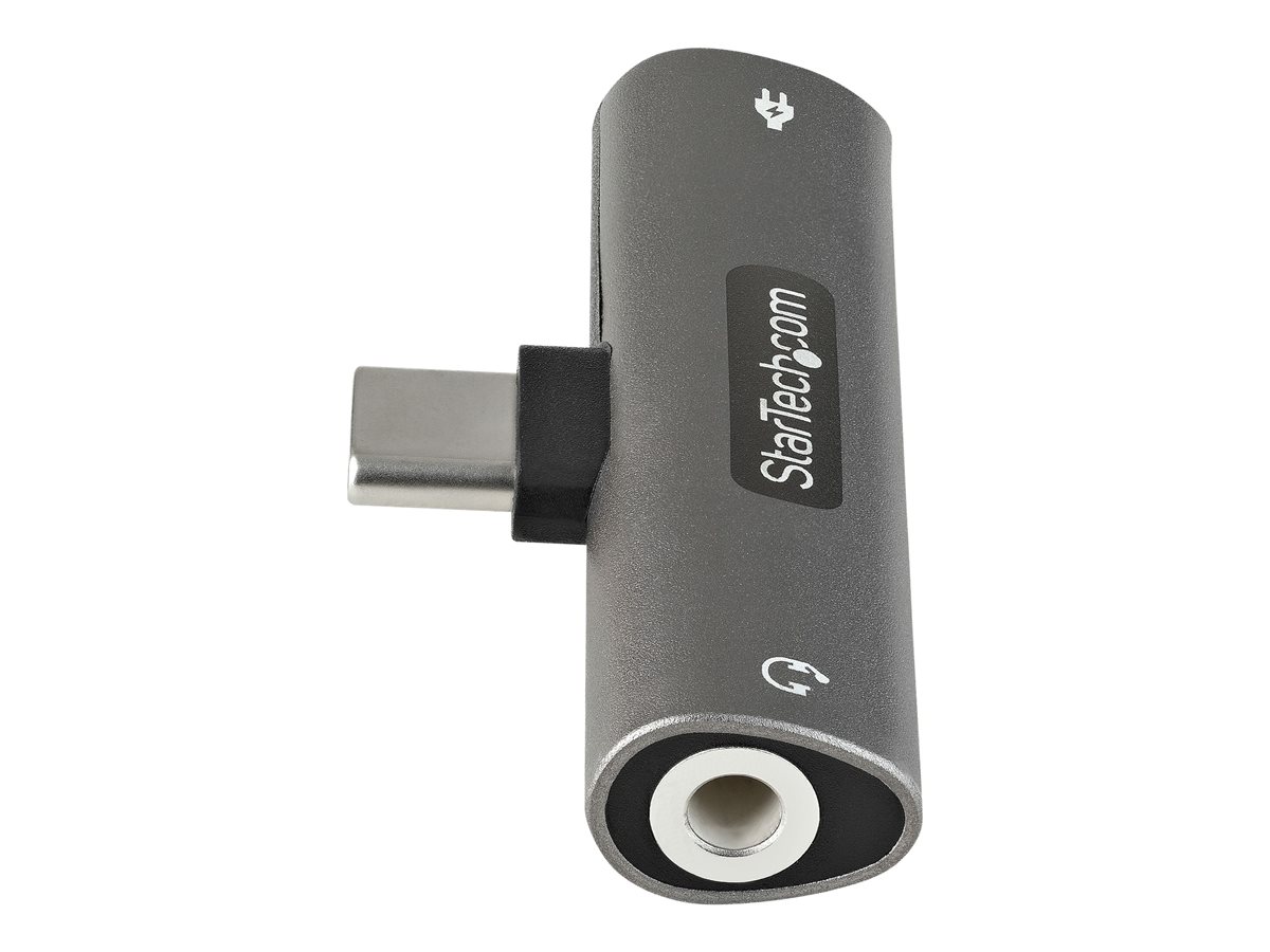 StarTech.com USB C Audio & Charge Adapter, USB-C Audio Adapter w/ 3.5mm TRRS Headphone/Headset Jack and 60W USB Type-C Power Delivery Pass-through Charger, For USB-C Phone/Tablet/Laptop - USB-C to Audio & Charging (CDP235APDM) - dokovací stanice - USB-C – foto 5