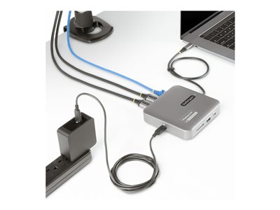 Product, StarTech.com Universal USB C multiport adapter - Apple M1/M2 Dual Display  compatible - DisplayLink Cert Dual 4K 60Hz HDMI 2.0b - 1xA/1xC USB 3.2  10Gbps hub