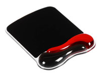 Kensington Duo Gel Mouse Pad Wrist Rest - Mouse pad with wrist pillow - black, red
