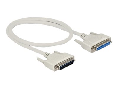 DELOCK Serielles Kabel D-Sub 25 Stecker zu Buchse 0,5 m