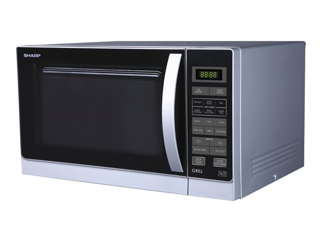Sharp R-762SLM - microwave oven with grill - freestanding - silver