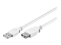 goobay USB 2.0 USB forlængerkabel 1.8m Hvid