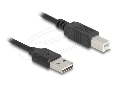 Delock Spiralkabel EASY-USB 2.0 Typ-A Stecker zu USB Typ-B
