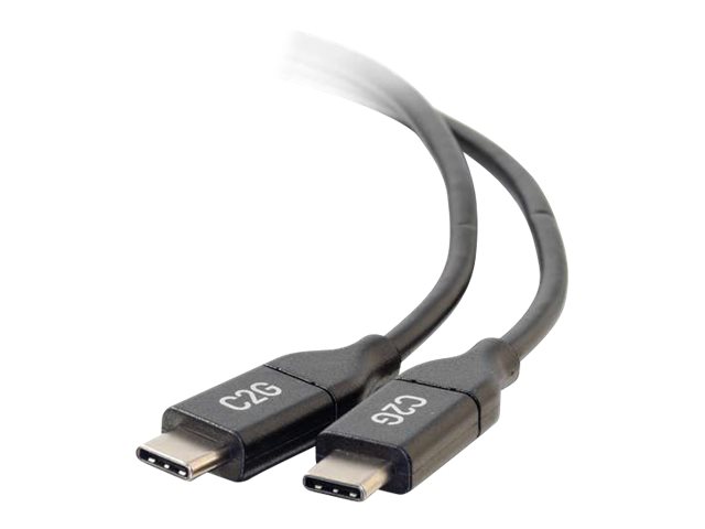C2G 1.8m (6ft) USB C Cable - USB 2.0 (5A) - M/M USB Type C Cable - Black - USB kabel typ C - USB-C do USB-C - 1.8 m
