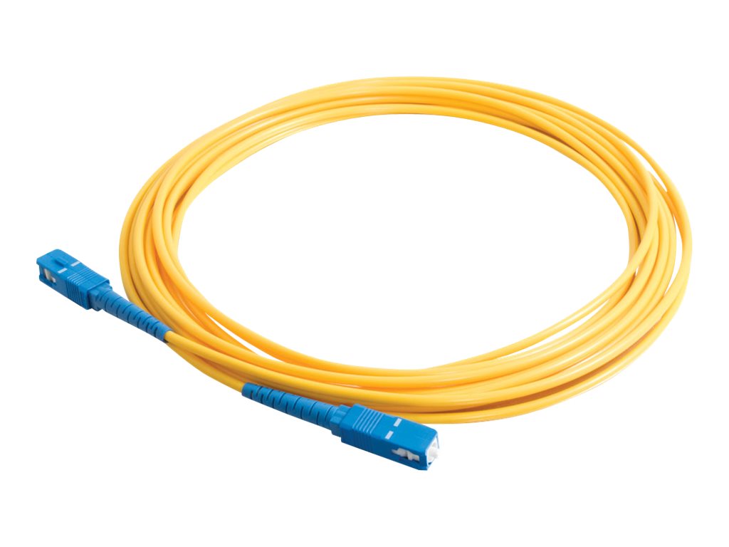 C2G 30m SC-SC 9/125 Simplex Single Mode OS2 Fiber Cable - LSZH - Yellow - 100ft - patch cable - 30 m - yellow