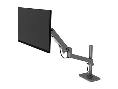 Single monitor arm with tall pole - For screens si