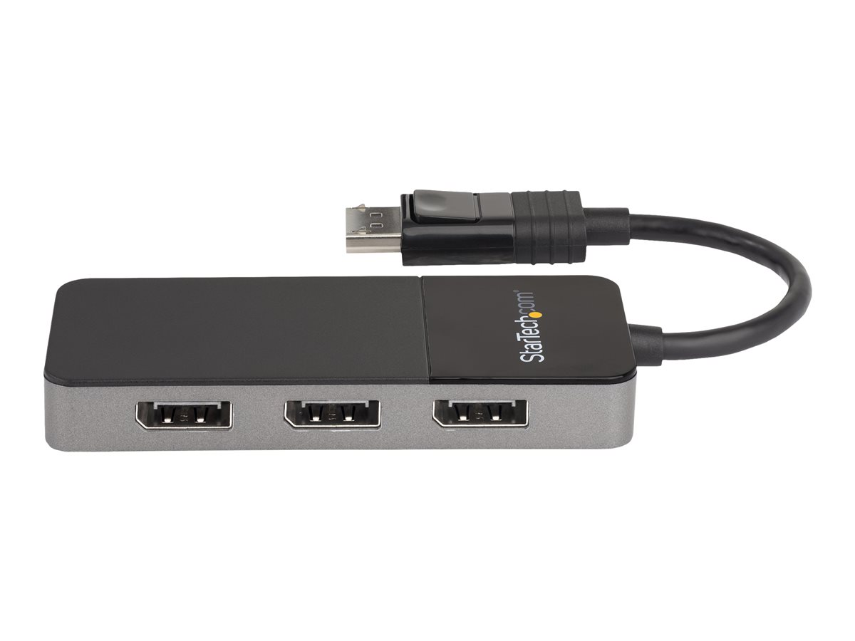 StarTech.com 3-Port Multi Monitor Adapter, DisplayPort 1.4 to 3x 4K DP Video Splitter, Triple or Dual 4K, Laptop/Desktop DisplayPort MST Hub for Multiple Monitors, Windows Display Adapter - Multi Stream Transport (MST14DP123DP) - rozdělovač video / audio - 3 porty – foto 5