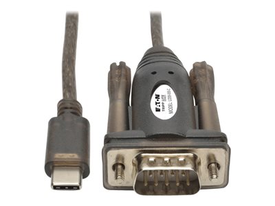 Tripp Lite USB 2.0 USB-C to DB9 Adapter Cable USB-C to RS-232 M/M 5' 5ft