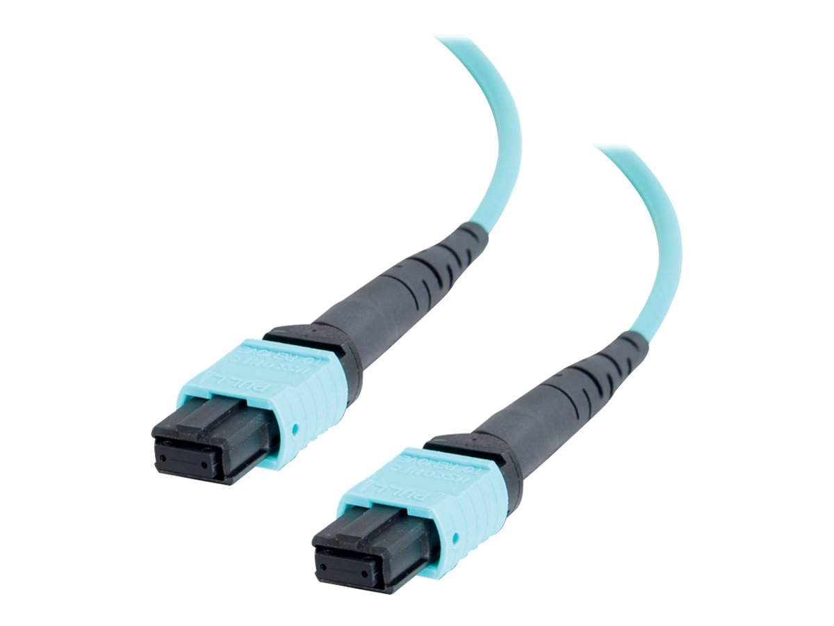 C2G 20m MTP 10Gb 50/125 OM3 Multimode Fiber Optic Cable (Plenum-Rated)