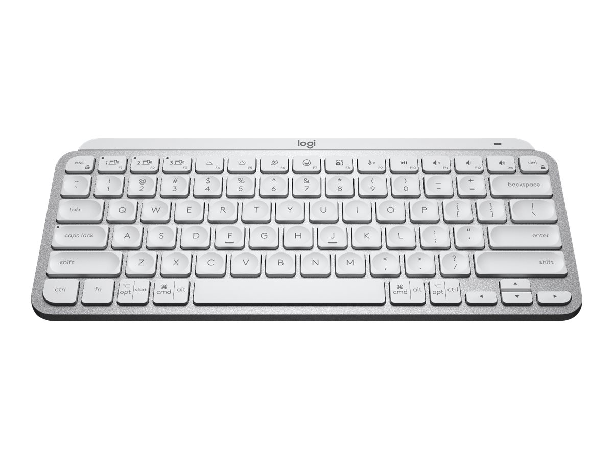 Logitech MX Keys Mini for Mac keyboard pale grey Input Usage / lifestyle Left-angle 72711