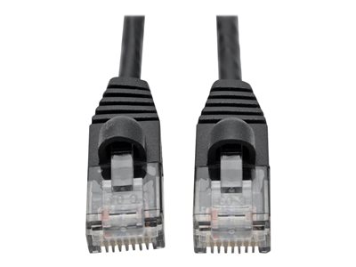 Tripp Lite Cat6a 10G Snagless Molded Slim UTP Network Patch Cable (RJ45 M/M), Black, 2 ft.