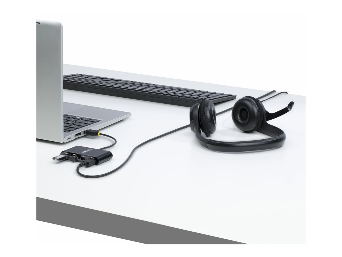 StarTech.com 4-Port USB 2.0 Hub, USB Bus Powered, Small Travel Mini USB Hub, USB 2.0 Splitter, Multi-Port Portable USB Hub, 480Mbps, Overcurrent Protection (OCP) - rozbočovač - 4 porty – foto 8