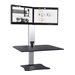 Victor High Rise Electric Dual Monitor Standing Desk