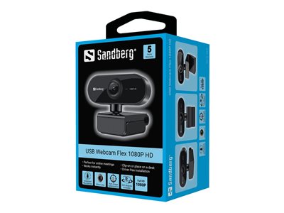 SANDBERG 133-97, Webcams, SANDBERG USB Webcam Flex 1080P 133-97 (BILD2)