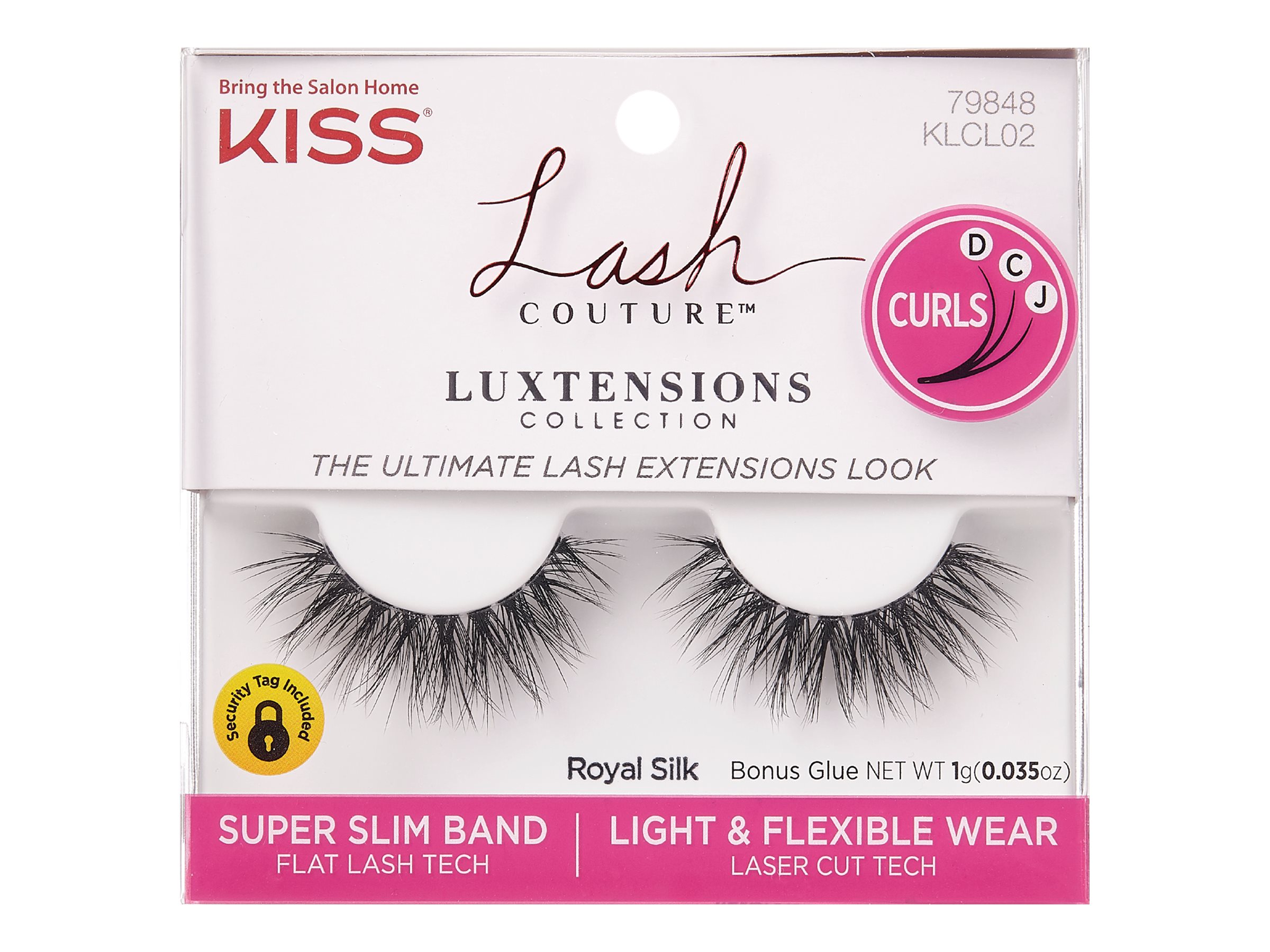 KISS Lash Couture LuXtensions Collection Royal Silk False Eyelashes - 1 pair