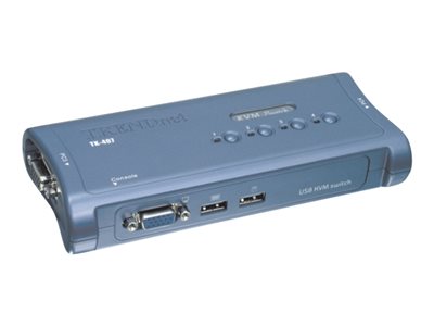TRENDnet KVM 4-Port USB Switch Kit - TK-407K