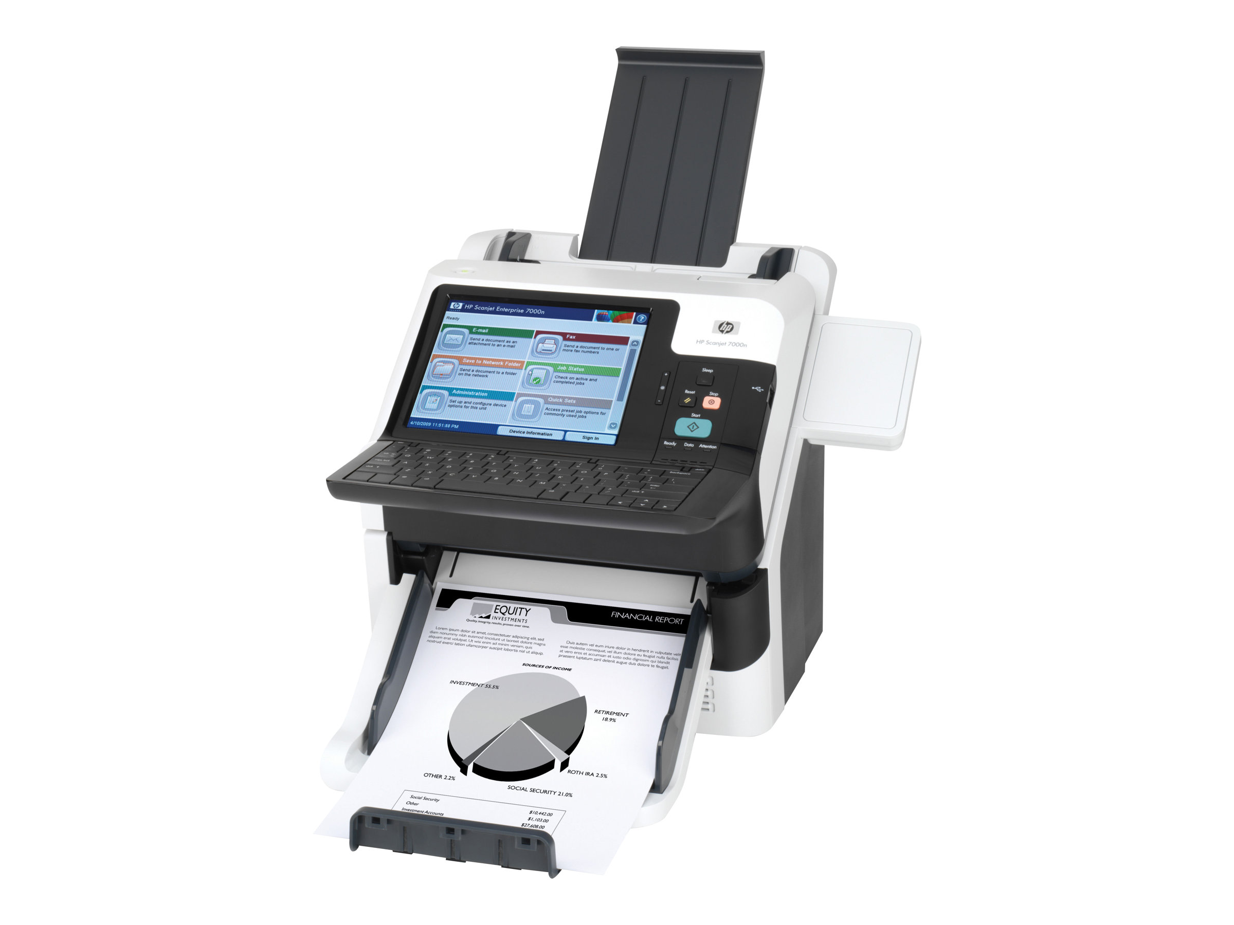 HP ScanJet Enterprise 7000nx Document Capture Workstation - document ...