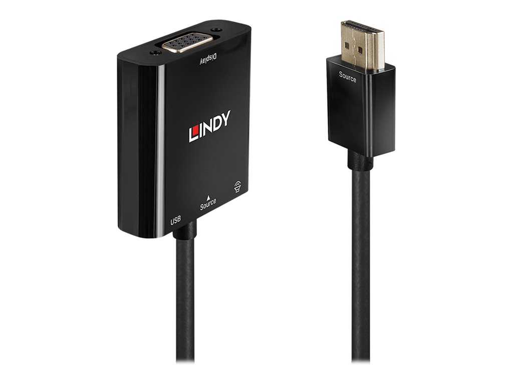 Convertisseur HDMI vers VGA & Audio Connecte une source HDMI à un affichage VGA